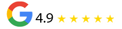 google reviews 4.9 stars